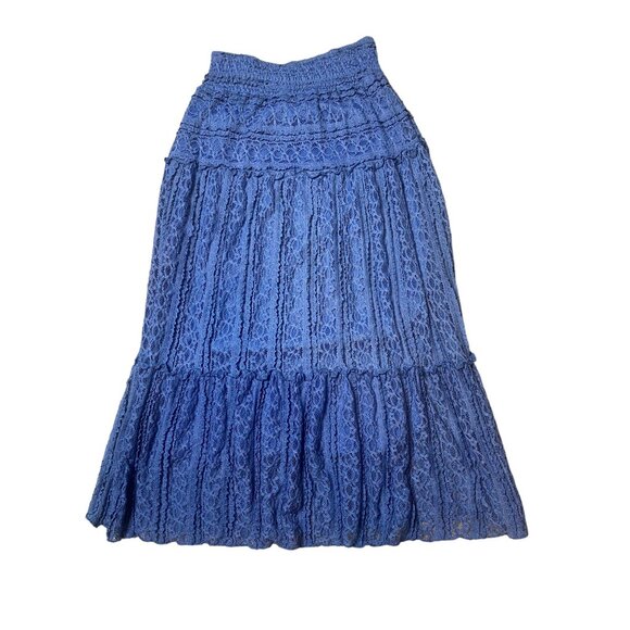 Solitaire Boho Blue Skirt Size S - Picture 2 of 7